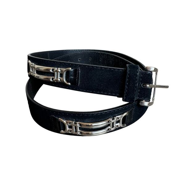 Stacy Adams Genuine Imported Leather Belt Mens 40 Black Biker Streetwear Punk - Picture 1 of 10